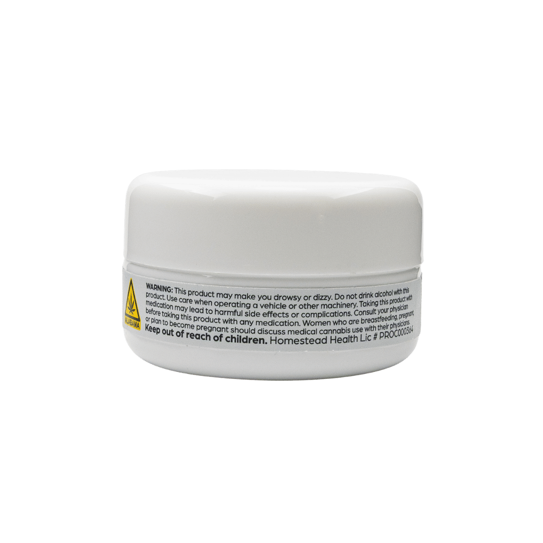 Back label displaying storage instructions and ingredient specs for Rosin Suppositories.