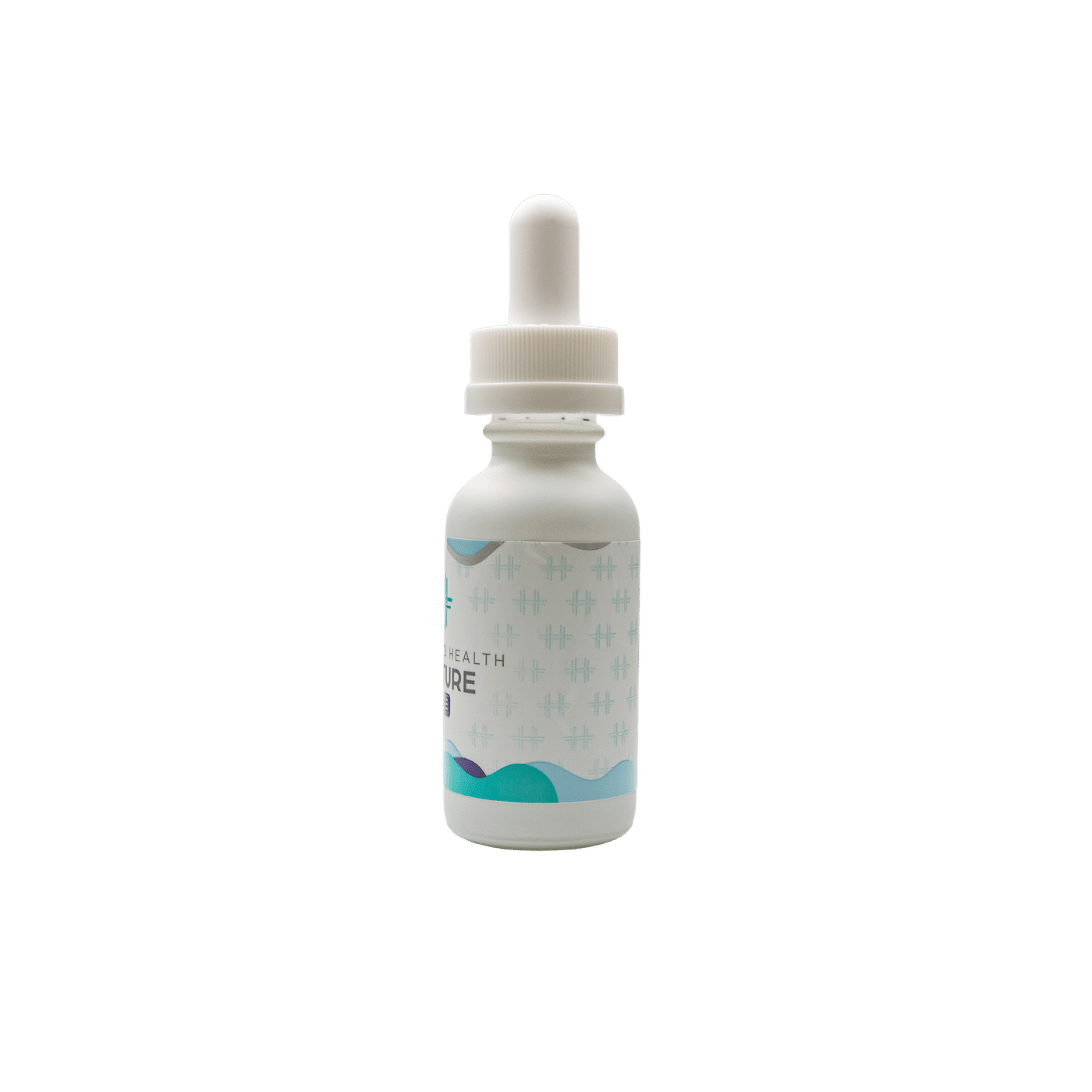 Right side angled photo showing Homestead Health Grape Tincture bottle.