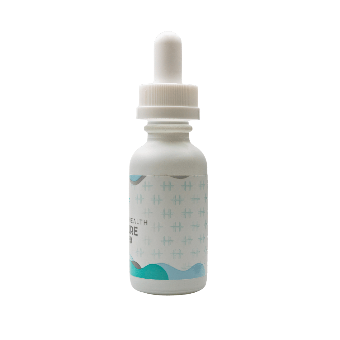 Angled right view of Homestead Health Unflavored Tincture package